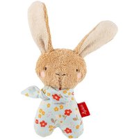 Sigikid 31272 - Greifling Hase, 15 cm, braun/blau/geblümt, Farmhouse Family von sigikid