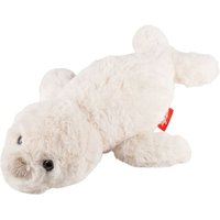 Sigikid 43578 - Kuscheltier Seehund Baby weiß, 45 cm, Flauscherie von sigikid