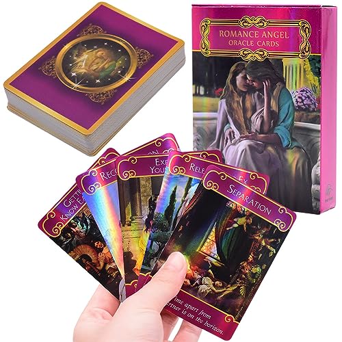 simyron 44 Tarot Cards, Love Oracle Cards, Romance Angel with Colourful Box Tarot Deck,Tarot Cards for Beginners, Party Games, Dobble Game, Card Games for Adults, Fate Prediction Cards,9.3 x 6.7cm simyron 44 Tarot Cards, Love Oracle Cards, Romance Angel with Colourful Box Tarot Deck,Tarot Cards for Beginners, Party Games, Dobble Game, Card Games for Adults, Fate Prediction Cards,9.3 x 6.7cm von simyron