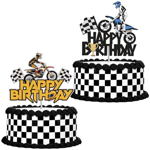 simyron Motorrad Thema Kuchendekoration 2pcs Geburtstagsparty Tortendekoration Zubehör für Kindergeburtstag Spiel Party Dekoration Rennwagen Jungen Spiel Große Kuchendekoration Geburtstagsgeschenk simyron Motorrad Thema Kuchendekoration 2pcs Geburtstagsparty Tortendekoration Zubehör für Kindergeburtstag Spiel Party Dekoration Rennwagen Jungen Spiel Große Kuchendekoration Geburtstagsgeschenk von simyron