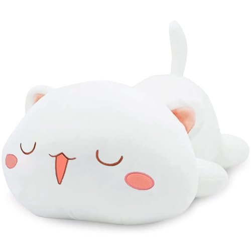 simyron Plüschtier Flauschiges Stofftier Kawaii Katze 40cm, Kuscheltier Ausgestopftes Tier Plüschkissen Spielzeug Geschenk gefüllt für Kinder Mädchen Jungen, Schmusetier für Kuscheltierliebhaber simyron Plüschtier Flauschiges Stofftier Kawaii Katze 40cm, Kuscheltier Ausgestopftes Tier Plüschkissen Spielzeug Geschenk gefüllt für Kinder Mädchen Jungen, Schmusetier für Kuscheltierliebhaber von simyron