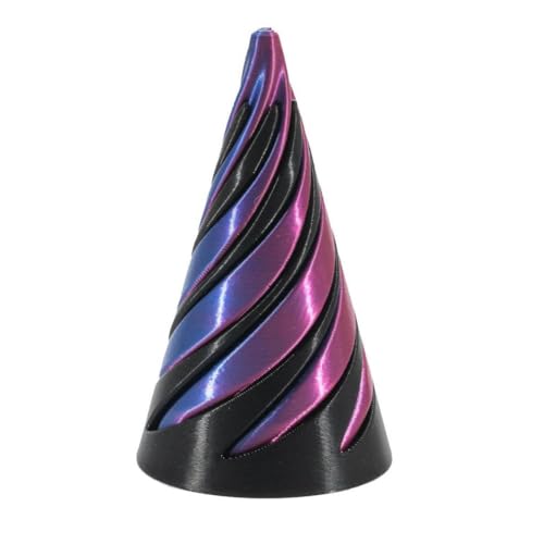 3 Stücke 3D-Druck Spiral Cone Fidget Toy, Impossible Cone,Kegel, Pyramide und Zylinder im 3D-Druck Skulptur Stress Relief Desktop Dekorationen Spielzeug für Kinder und Erwachsene(Schwarz-Violett 3 Stücke 3D-Druck Spiral Cone Fidget Toy, Impossible Cone,Kegel, Pyramide und Zylinder im 3D-Druck Skulptur Stress Relief Desktop Dekorationen Spielzeug für Kinder und Erwachsene(Schwarz-Violett von sinirttou