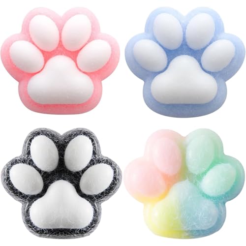 4 Stück Cat Paw Stressabbau Spielzeug, Katzenpfoten Squeeze Spielzeug, Süße Weiche Katzenpfoten Quetschspielzeuge für Stressabbau, Lustig Anti Stress und Angst Relief für Kinder Erwachsene 4 Stück Cat Paw Stressabbau Spielzeug, Katzenpfoten Squeeze Spielzeug, Süße Weiche Katzenpfoten Quetschspielzeuge für Stressabbau, Lustig Anti Stress und Angst Relief für Kinder Erwachsene von sinirttou