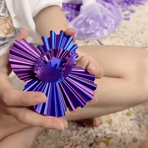 Gear Ball 3D gedrucktes Fidget Toy, Spin Ball oder Cube Fidget Toy, Steampunk Gear Sphere Stress Relief, Cool Stuff Spielzeug Geschenk für Jahre Kinder Erwachsene, Entspannungsspielzeug（Kugelformen） von sinirttou