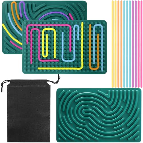 Sinirttou Sensorik Activity Board,Doppelseitiges Sensorisches Spielzeug Board, Sensory Fidget Board, zur Autismus ADHD Kinder ab 3 Jahr & Erwachsene mit Reisetasche & 11 Zubehör Schnüren Sinirttou Sensorik Activity Board,Doppelseitiges Sensorisches Spielzeug Board, Sensory Fidget Board, zur Autismus ADHD Kinder ab 3 Jahr & Erwachsene mit Reisetasche & 11 Zubehör Schnüren von Sinirttou