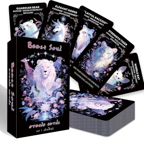 sishui Spirit Beast Orakelkarten für Anfänger, Orakelkarten für intuitive Führung und spirituelle Verbindung, die die Energie der Geistwesen in dein Leben rufen! sishui Spirit Beast Orakelkarten für Anfänger, Orakelkarten für intuitive Führung und spirituelle Verbindung, die die Energie der Geistwesen in dein Leben rufen! von sishui