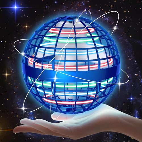 skicare 2025 Hover Ball Fliegender Ball, Flying Orb Ball Magische Spinnerin mit LED Licht Drohne für Kinder Boomerang Flugzeuge Spielzeug Geschenke für Jungen Mädchen Indoor Outdoor Fidget UFO (Blau) skicare 2025 Hover Ball Fliegender Ball, Flying Orb Ball Magische Spinnerin mit LED Licht Drohne für Kinder Boomerang Flugzeuge Spielzeug Geschenke für Jungen Mädchen Indoor Outdoor Fidget UFO (Blau) von skicare