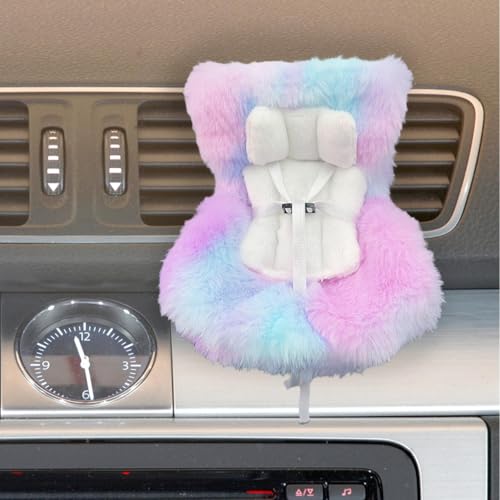 Skyrabbiter Plüsch-Autohalterung, 10,5 x 14 cm, Autositz für Puppen mit Lüftungsschlitzclip und Desktop-Ständer, süßes funktionales Autoornament für Puppensammler, Auto-Dekorationsanzeige Zubehör (B) Skyrabbiter Plüsch-Autohalterung, 10,5 x 14 cm, Autositz für Puppen mit Lüftungsschlitzclip und Desktop-Ständer, süßes funktionales Autoornament für Puppensammler, Auto-Dekorationsanzeige Zubehör (B) von skyrabbiter