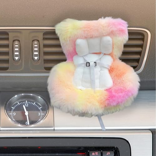 Skyrabbiter Plüsch-Autohalterung, 10,5 x 14 cm, Autositz für Puppen mit Lüftungsschlitzclip und Desktop-Ständer, süßes funktionales Autoornament für Puppensammler, Auto-Dekorationsanzeige Zubehör (A) Skyrabbiter Plüsch-Autohalterung, 10,5 x 14 cm, Autositz für Puppen mit Lüftungsschlitzclip und Desktop-Ständer, süßes funktionales Autoornament für Puppensammler, Auto-Dekorationsanzeige Zubehör (A) von skyrabbiter