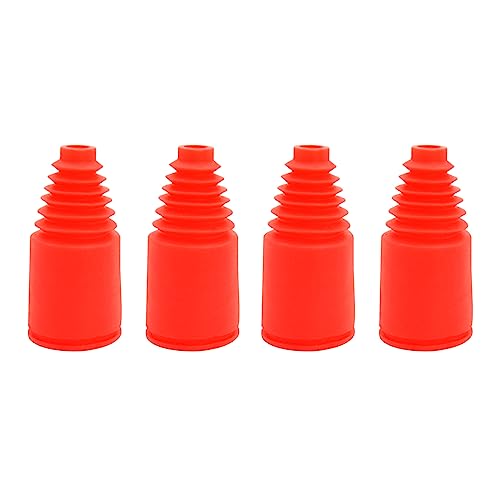 smTSRC Plastics Achsmanschette 4PCS Kit für Antriebswellen Geeignet 1/5 HPI Rovan Km Mcd Redcat Rcmk Baja 5b Truck Rc Car Parts (Rot) von smTSRC