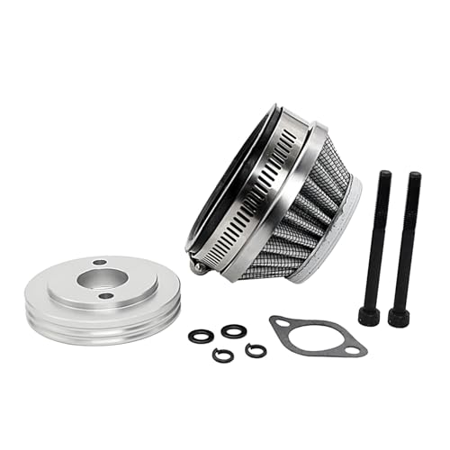 smTSRC Luftfilter für 1/5 RC Hpi Baja Rovan King Motor 5B 5T 5SC Losi 5ive T FG GoPed (Graues Metall) von smTSRC