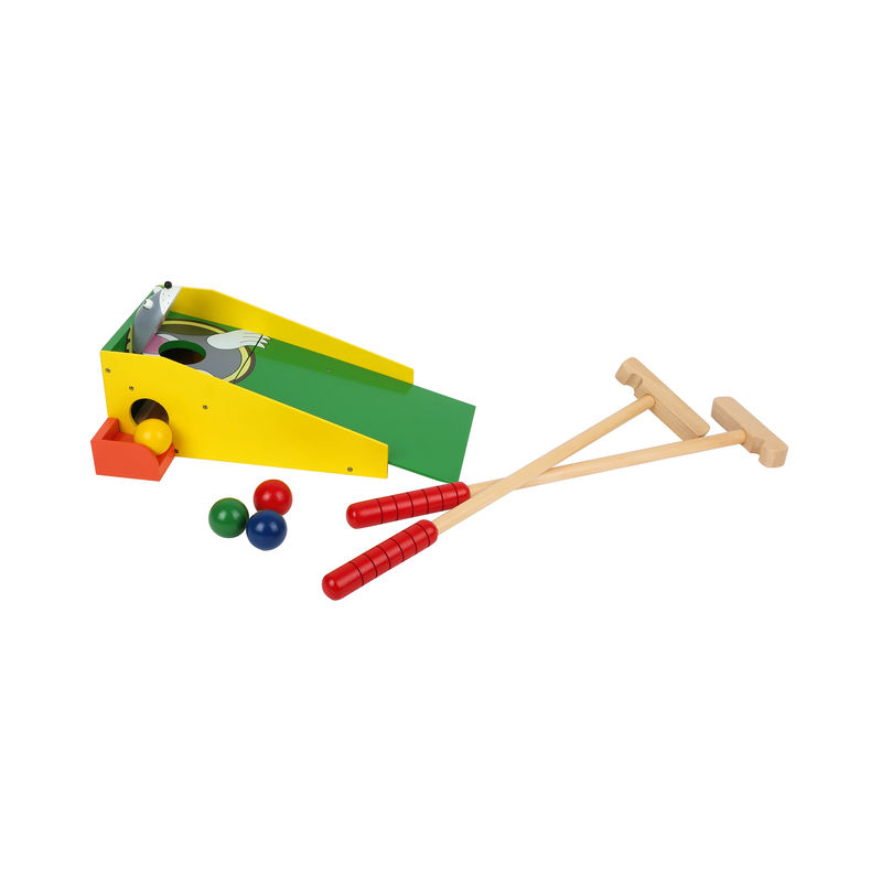 small foot® Garten-Spielzeug "Minigolf - Maulwurf" aus Holz, 6-teilig von small foot®