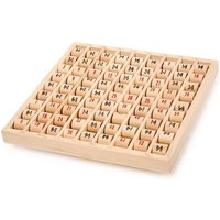 Small foot 11059 - Multiplizier Tabelle aus Holz, Lernspiel zum Erlernen des kleinen 1x1 in der Grundschule, Rechenbrett mit Selbstkontrolle von small foot GmbH & Co. KG