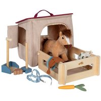Spielset Pferd mit Stall und Zubehör in der Tasche von small foot GmbH & Co. KG