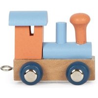 Buchstabenzug Polar Lokomotive lachs & eisblau von small foot