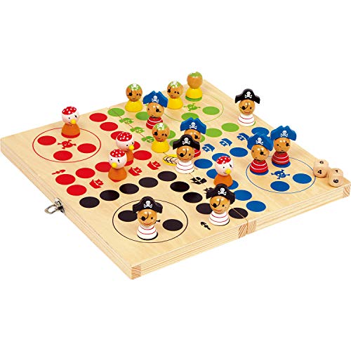 small foot Ludo Pirateninsel, aus FSC® 100%-zertifiziertem Holz, zusammenklappbar, ab 3 Jahren, 10951 von Small Foot