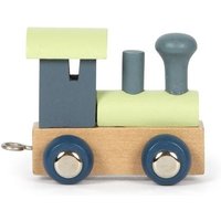 Small Foot 12566 - Buchstabenzug Polar Lokomotive birke & schieferblau von small foot