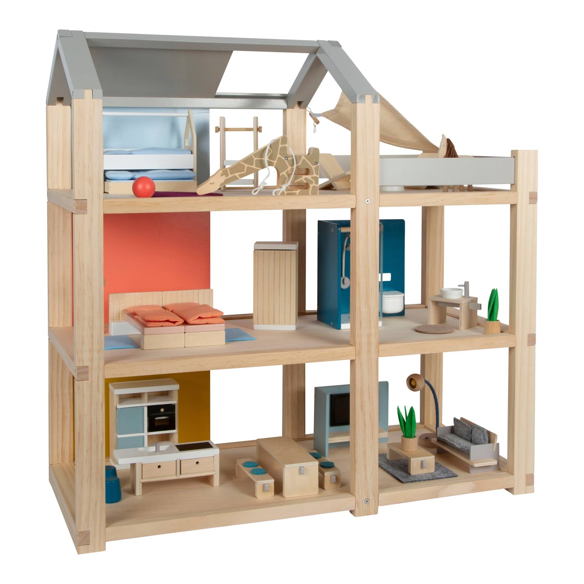 Small Foot Puppenhaus Natur mit Möbel Small Foot Puppenhaus Natur mit Möbel von small foot