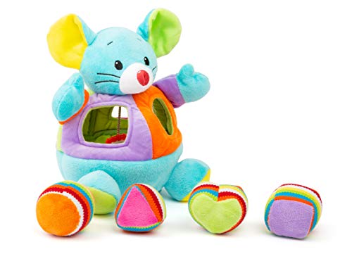 small foot Stoffspielzeug Steck-Maus, farbenfrohes Motorikspielzeug aus Plüsch mit Rassel und Geräuschfunktionen, 11419 small foot Stoffspielzeug Steck-Maus, farbenfrohes Motorikspielzeug aus Plüsch mit Rassel und Geräuschfunktionen, 11419 von Small Foot
