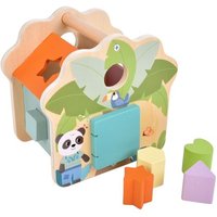 Small foot 12767 - Steckwürfel Haus Jungle Friends von small foot