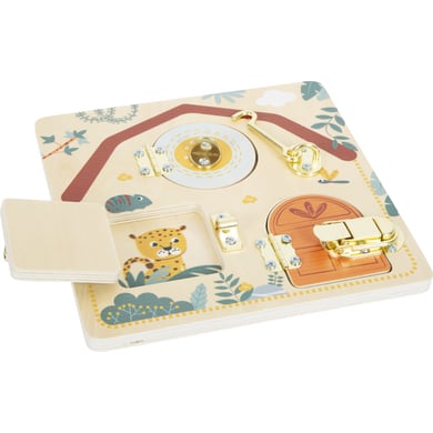 small foot® Motorikbrett Schloss und Riegel „Safari“ von small foot®
