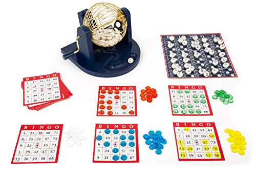 small foot Bingo Spiel Set, mit Bingotrommel und Zubehör, Familien & Kinderspiel, ab 5 Jahren, 11406, Mehrfarbig von Small Foot