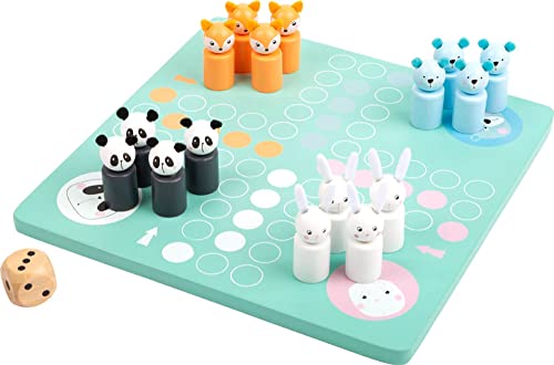 small foot Ludo "Pastell" aus Holz, Gesellschaftsspiel mit bunten Tierfiguren in hellen Farbtönen, ab 3 Jahren, 11462 small foot Ludo "Pastell" aus Holz, Gesellschaftsspiel mit bunten Tierfiguren in hellen Farbtönen, ab 3 Jahren, 11462 von Small Foot