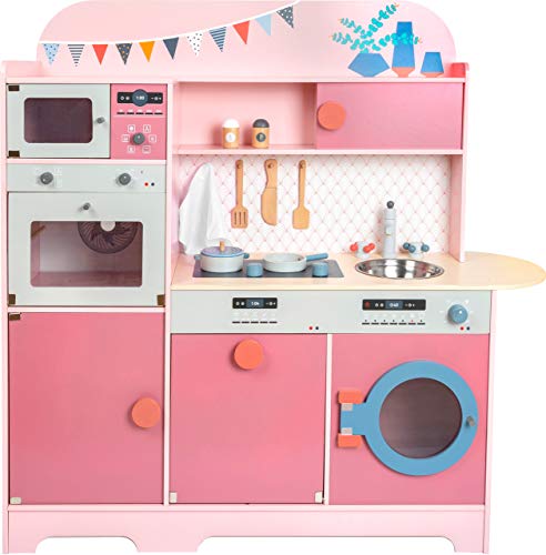 small Foot Kinderküche Mädchentraum aus Holz, Multifunktionsküche in Rosatönen, mit viel Zubehör, ab 3 Jahren, 11465 small Foot Kinderküche Mädchentraum aus Holz, Multifunktionsküche in Rosatönen, mit viel Zubehör, ab 3 Jahren, 11465 von Small Foot