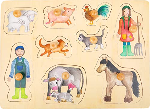 small foot Setzpuzzle Bauernhof und Landleben aus Holz, gut greifbare Puzzleteile mit Holzknopf, ab 12 Monaten, 11500 small foot Setzpuzzle Bauernhof und Landleben aus Holz, gut greifbare Puzzleteile mit Holzknopf, ab 12 Monaten, 11500 von Small Foot
