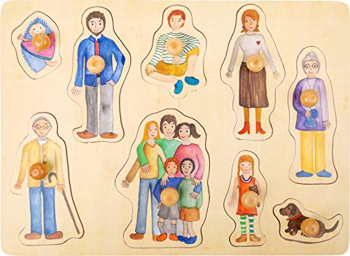 small foot Setzpuzzle Holz mit detaillierten Motiven zum Thema Familie, ab 12 Monaten, 11501, Mehrfarbig small foot Setzpuzzle Holz mit detaillierten Motiven zum Thema Familie, ab 12 Monaten, 11501, Mehrfarbig von Small Foot