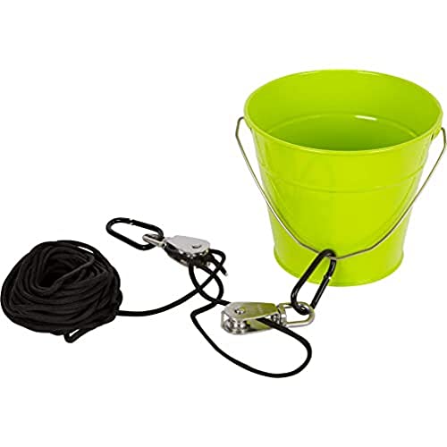 Small Foot Flaschenzug mit Metalleimer, Zubehör fürs Baumhaus/Spielturm, Gartenspielzeug für Kinder ab 3 Jahren, Spielwerkzeug 11905, Mehrfarbig Small Foot Flaschenzug mit Metalleimer, Zubehör fürs Baumhaus/Spielturm, Gartenspielzeug für Kinder ab 3 Jahren, Spielwerkzeug 11905, Mehrfarbig von Small Foot