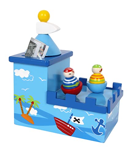 small foot Spieluhr & Spardose Piraten aus Holz, mit Tanz und Melodie das Sparen fördern, ab 3 Jahren, 5819 small foot Spieluhr & Spardose Piraten aus Holz, mit Tanz und Melodie das Sparen fördern, ab 3 Jahren, 5819 von Small Foot