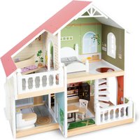 small foot Puppenhaus mit Dachterasse - natur von small foot