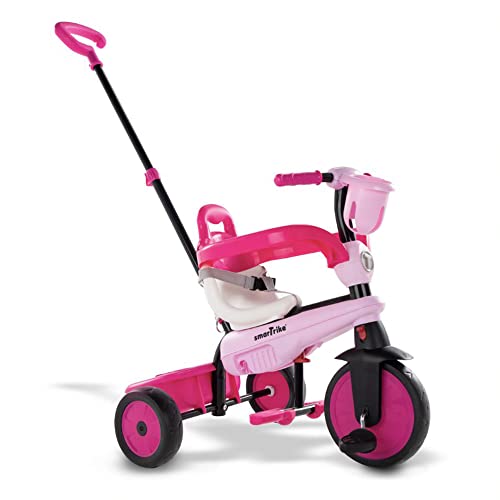 Breeze S 6051200 3 in 1 - smarTrike Breeze Multifuktionales Dreirad, Anpassbares Dreirad für Kleinkinder im Alter von 15 Monaten bis 36 Monaten, pink von smarTrike