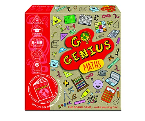 Go Genius Maths - Educational Board Game Supporting Key Stage 1 & 2 Learning, Suitable for 7+ Years von SmartGames