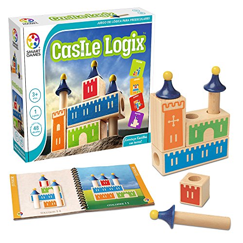 SmartGames - Castle Logix | Kinder Spielzeug 3 Jahre | Puzzle 3 Jahre | Kinderspiele | Lernspiele Kinder 3 Jahre | Kinder Spiele 3 Jahre | 1 Spieler von SmartGames