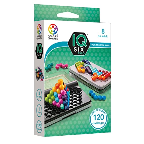 Smart Games - IQ Six Pro, Puzzle Game with 120 Challenges, 3 Playing Modes, 8+ Years von SmartGames