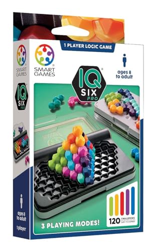 Smart Games - IQ Six Pro, Puzzle Game with 120 Challenges, 3 Playing Modes, 8+ Years von SmartGames