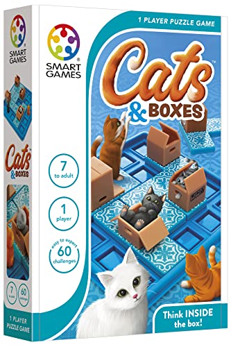 SmartGames - Cats & Boxes, Puzzle Game with 60 Challenges, 7+ Years, SG450 von SmartGames