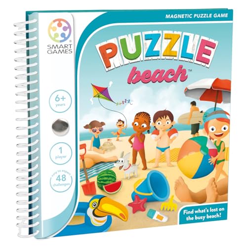 smart games - Puzzle Beach, Magnetic Puzzle Game with 48 Challenges, 6+ Years von SmartGames