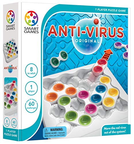 smart games - Anti-Virus, Puzzle Game with 60 Challenges, 7+ Years von SmartGames