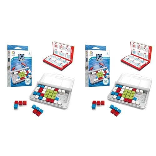 smart games - IQ Focus, Puzzle Game with 120 Challenges, 8+ Years (Packung mit 2) von smart games