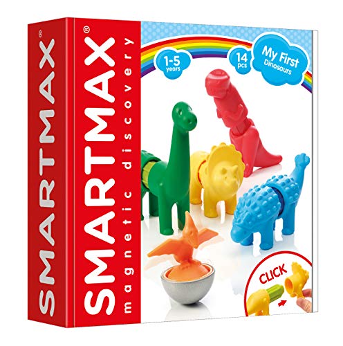 SMARTMAX - My First Dinosaurs, Magnetic Discovery Play Set, 14 Pieces, 1-5 Years von SMARTMAX
