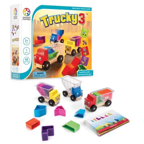 smart games - Trucky 3, Preschool Puzzle Game with 48 Challenges, 3+ Years von SmartGames
