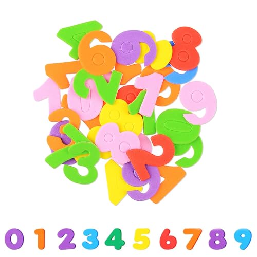 smartelf 390 Stück Moosgummi Aufkleber Zahlen Aufkleber, Selbstklebend,Moosgummi Selbstklebend, für Dekorieren Zahlen für Schultüte DIY Handwerk von smartelf