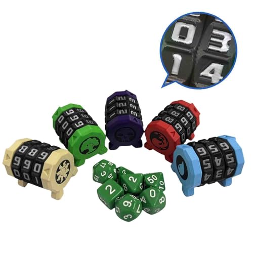 MTG Lebenspunktezähler, 000-999 Bereichsradzähler Gesundheitsanzeige mit Totenkopf-Symbol, MTG würfel lebenspunkte für Brettspiele, RPG TGG Kartenspiele, Poke, YGO 1,65 x 1,38 Zoll MTG Lebenspunktezähler, 000-999 Bereichsradzähler Gesundheitsanzeige mit Totenkopf-Symbol, MTG würfel lebenspunkte für Brettspiele, RPG TGG Kartenspiele, Poke, YGO 1,65 x 1,38 Zoll von smatcamp