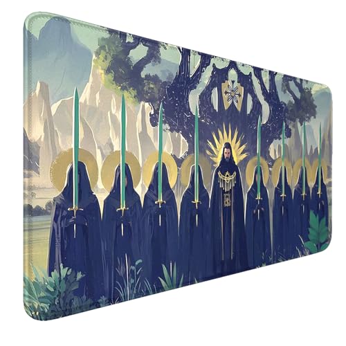 MTG Spielmatt, 60 x 35 cm MTG Spielmatte Genäht Kanten Glatte Gummioberfläche Kampfbrettspiel TCG Spielmatte von smatcamp