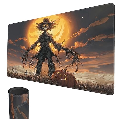 MTG Spielmatte, 60 x 35 cm TCG-Spielmatte Genähte Kanten Glatte Gummioberfläche Kampfbrettspiel MTG Spielmatte Grusel Thema MTG Spielmatte für Halloween von smatcamp