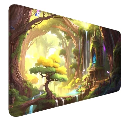 smatcamp MTG Spielmatte mit Zonen, 24"x 14" MTG Spielmatte Board Game genähte Kanten Glatte Gummioberfläche TCG Spielmatte mit Aufbewahrungsbeutel Für Personen ab 14 Jahren von smatcamp