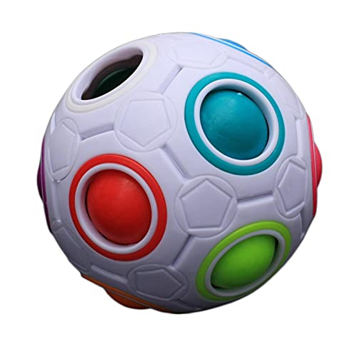 smtwape Magic Rainbow Ball, Creative Spherical Magic Cube Rainbow Puzzles Kids Educational Toys, Antistress Magic Cube Puzzle Magic Bal von smtwape